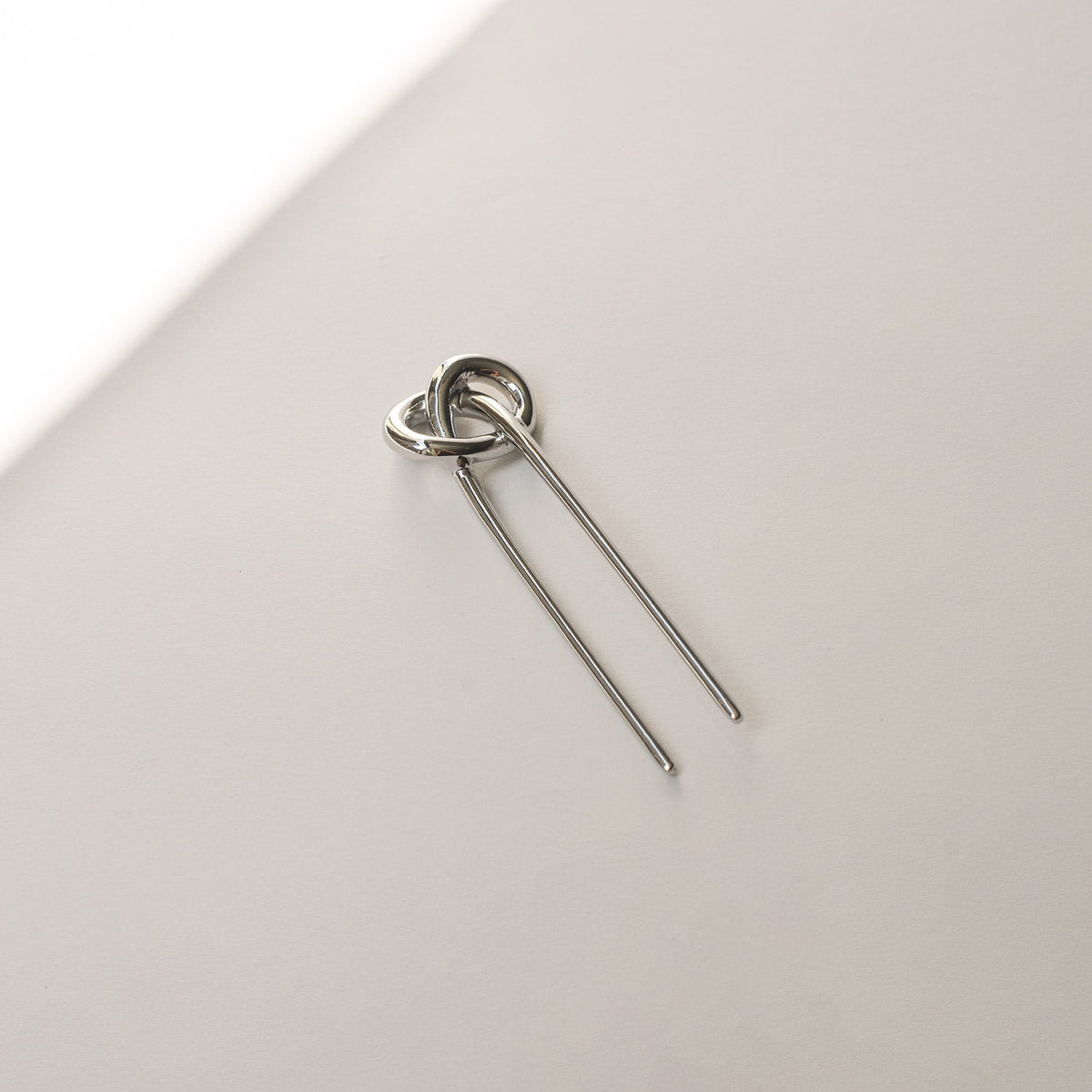 Knot-shaped Hair Stick | Silver