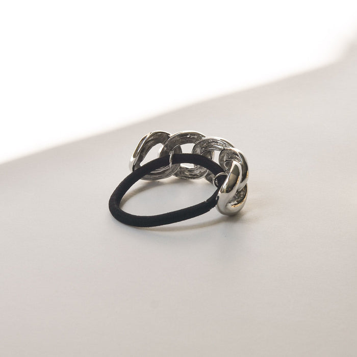 Chain Metal Ponytail Cuff Hair Tie | Silver