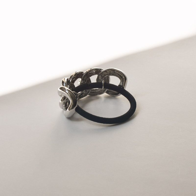 Chain Metal Ponytail Cuff Hair Tie | Silver