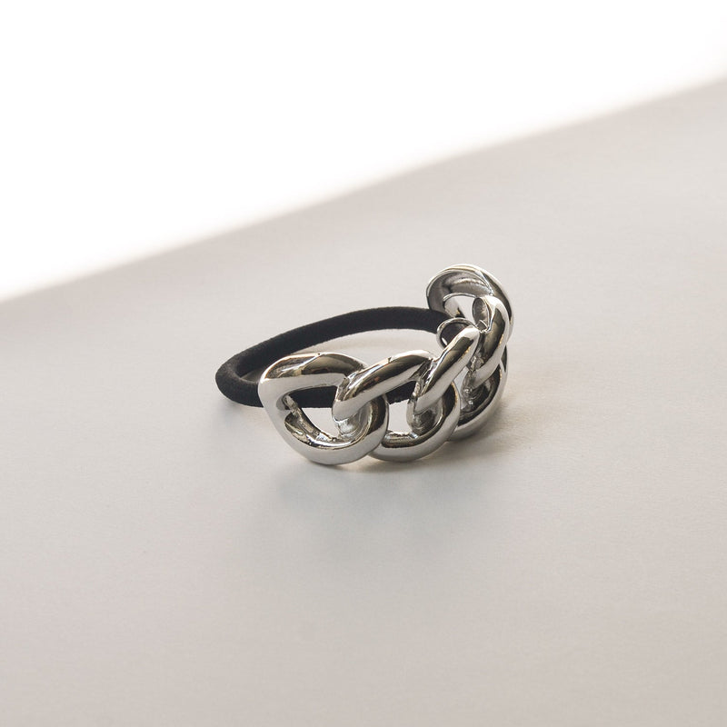 Chain Metal Ponytail Cuff Hair Tie | Silver