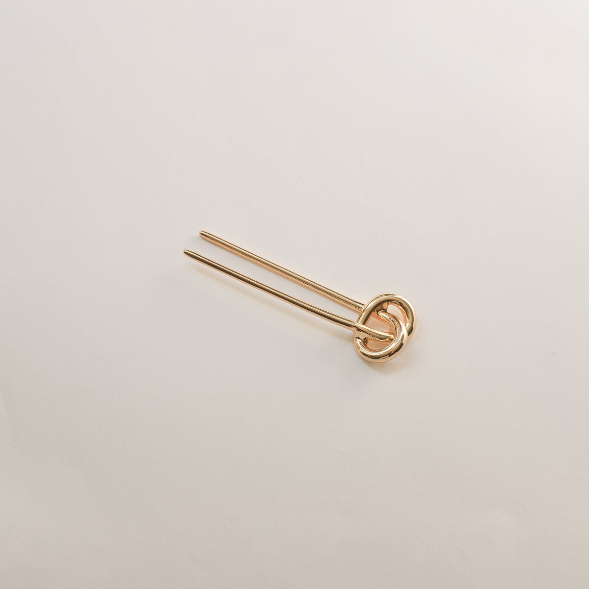 Knot-shaped Hair Stick | Gold