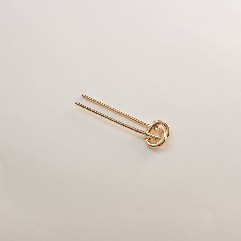 Knot-shaped Hair Stick | Gold