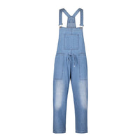 Drawstring Denim Overalls | Comfortable & Stylish