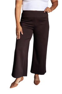 Magic Wide Leg Crop Pants in Chocolate