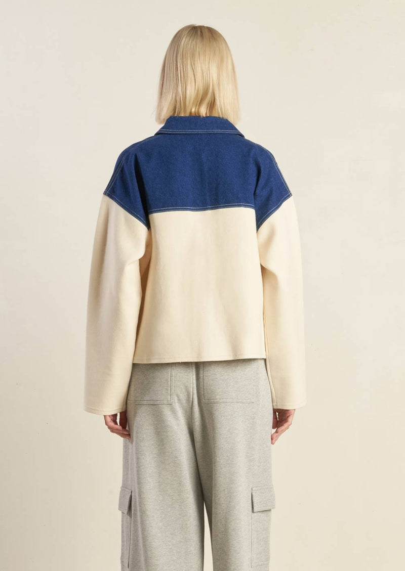 CHAQUETA COMBINADA DE DENIM SWEET HARMONY