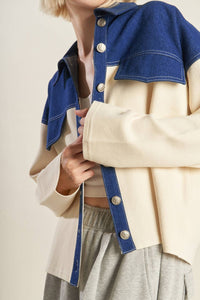 CHAQUETA COMBINADA DE DENIM SWEET HARMONY