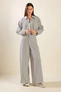 Sinceramente te amo chaqueta corta de sarga