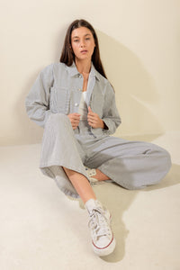 Sinceramente te amo chaqueta corta de sarga