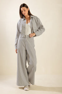 Sinceramente te amo chaqueta corta de sarga