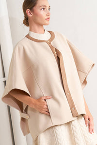 TIMELESS ELEGANCE WOVEN FELT CAPELET