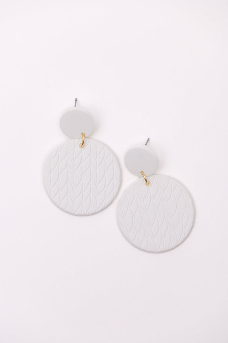 Falling Petals Earrings in Cream