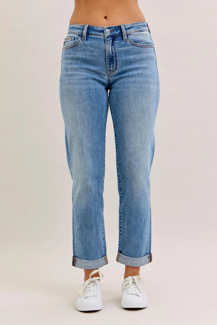 Aubrey Mid Rise Boyfriend Jeans
