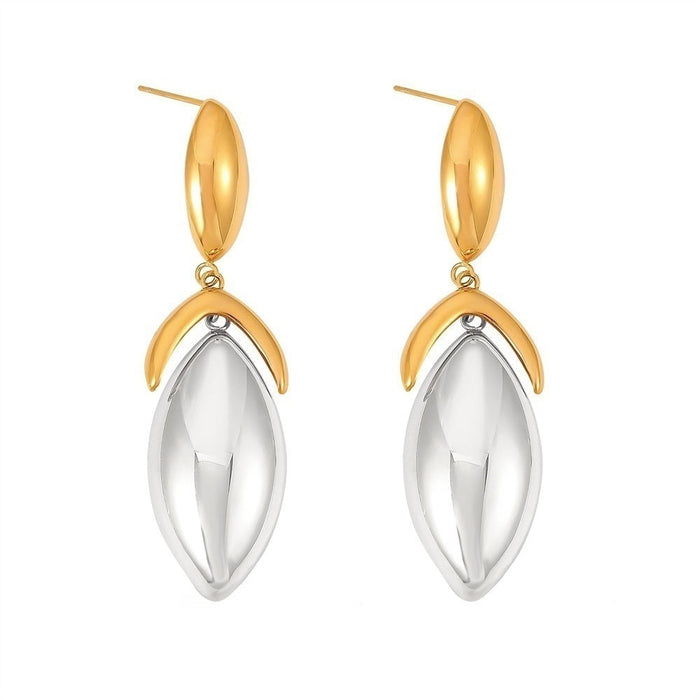 Gal Two Tone Drop Earring