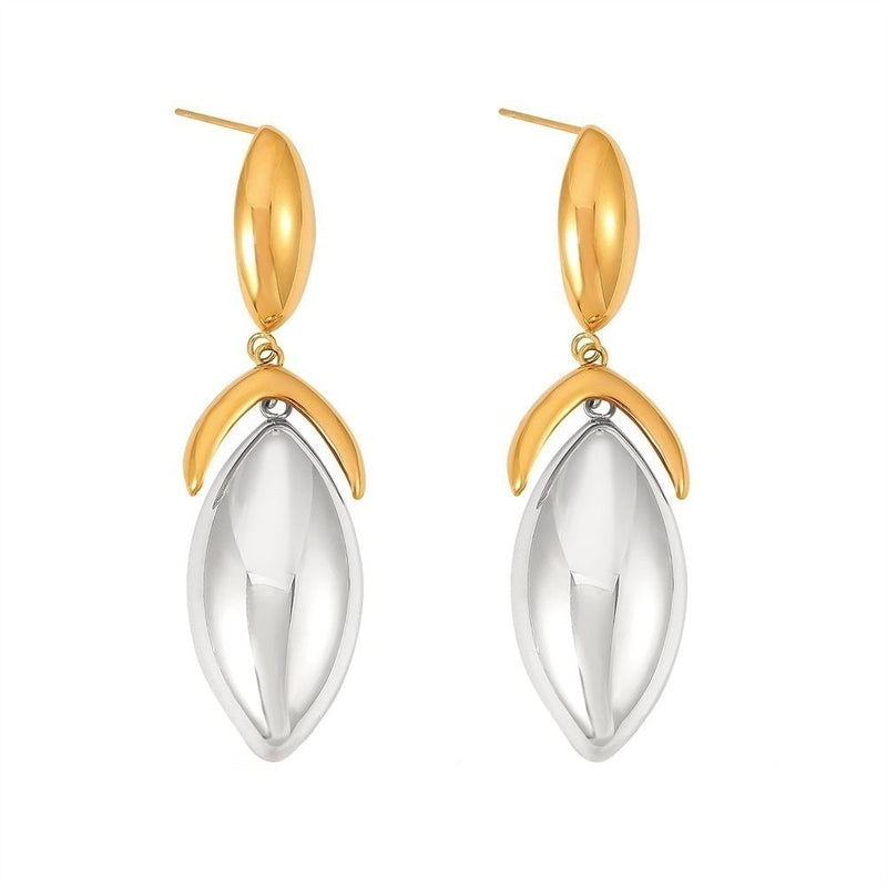 Gal Two Tone Drop Earring