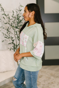 Black cable-knit ribbed hooded top from Ave Shops, featuring a cozy, fitted design perfect for casual wear.