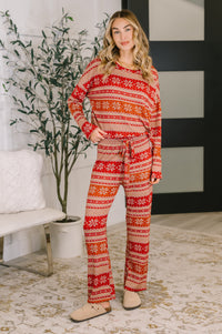 Holly's Jolly Pajama Top and Bottom Set