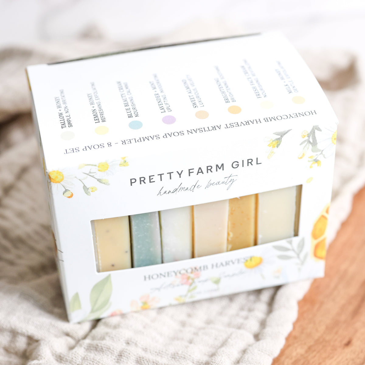 Honeycomb Harvest  Goat Milk & Tallow Soap Sampler - The GlamBox Jewels Boutique