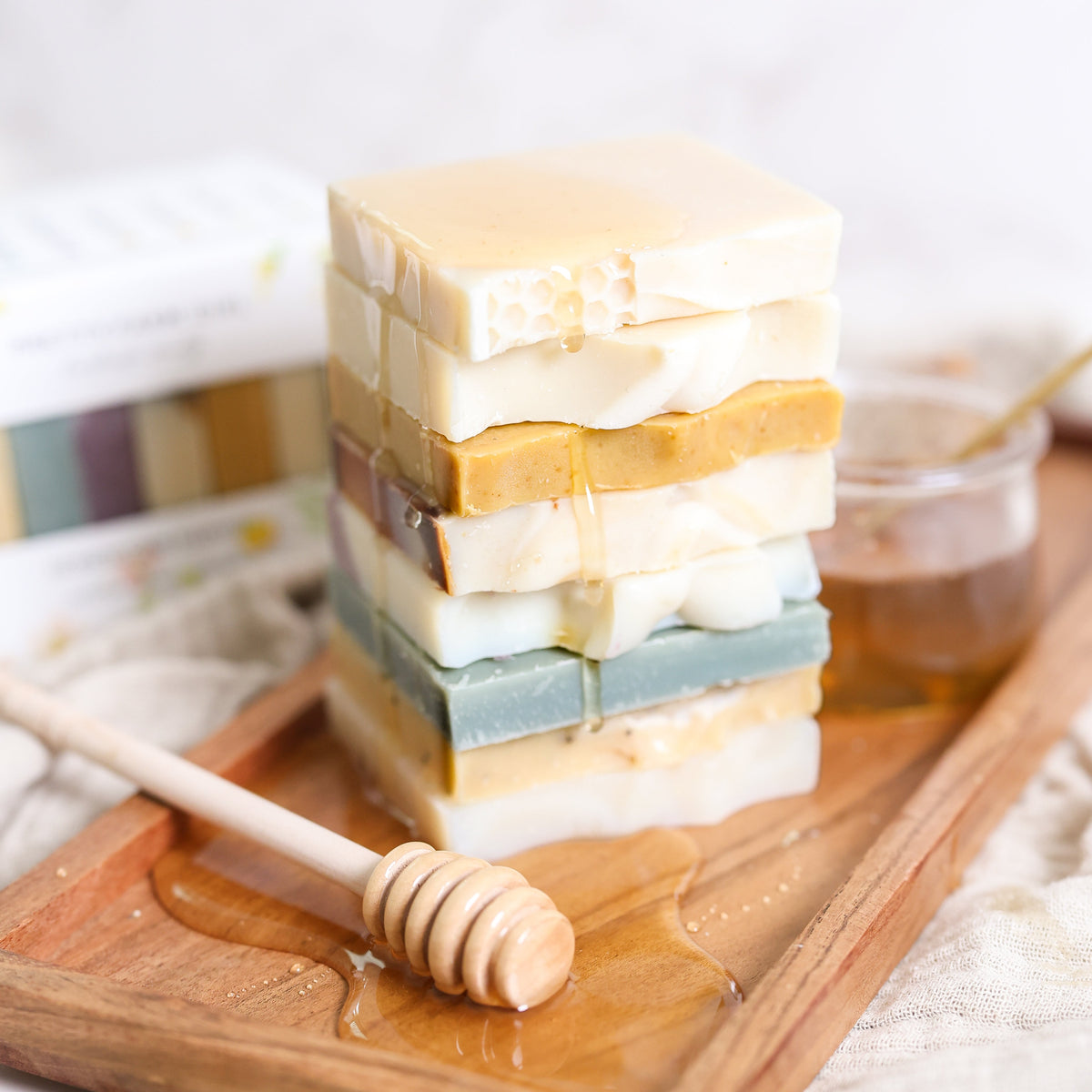 Honeycomb Harvest  Goat Milk & Tallow Soap Sampler - The GlamBox Jewels Boutique