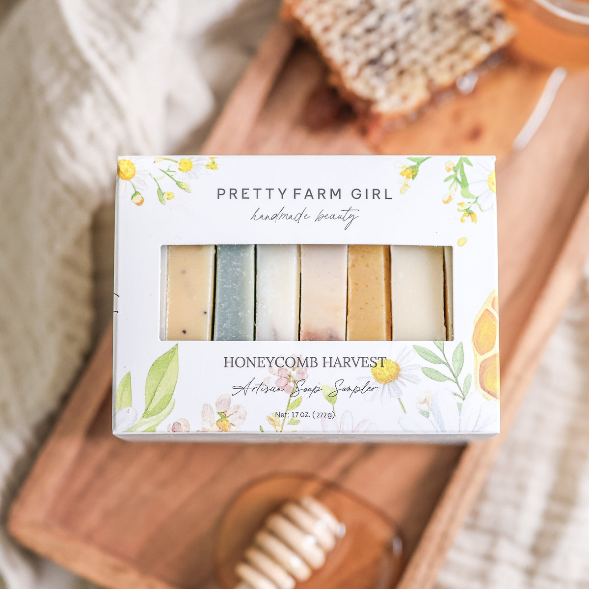 Honeycomb Harvest  Goat Milk & Tallow Soap Sampler - The GlamBox Jewels Boutique