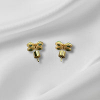 Pendientes de cruz con gloria de perla turquesa