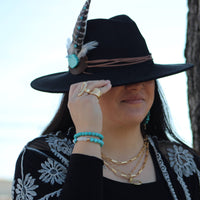 Matte Gold Large Chain Link Layering Necklace 255n