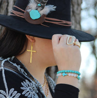 Pendientes Cruz de Oro 211o