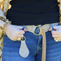 Matte Gold Electroplate Cuff Ring 012b