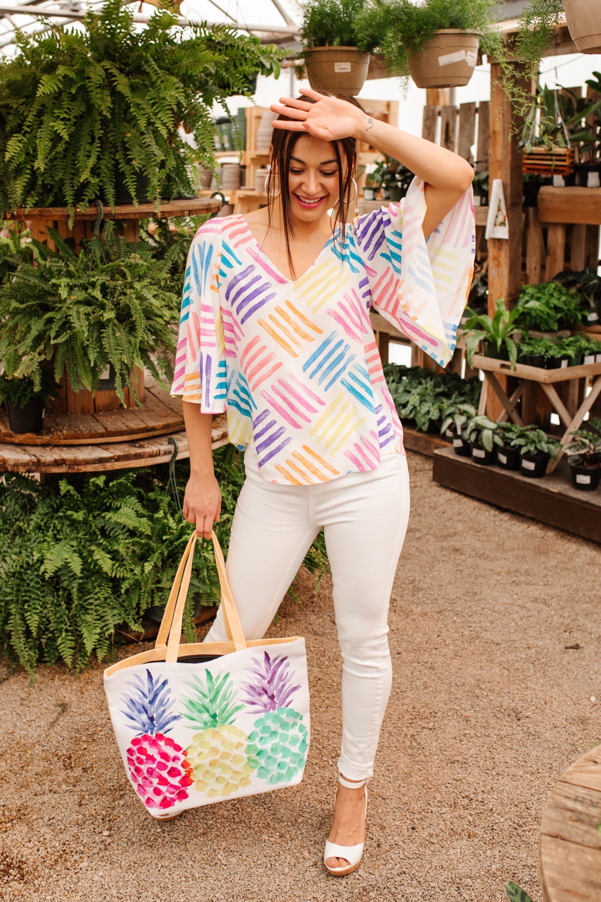 Stamped By Love top blouse from Ave Shops, featuring a stylish design with detailed stitching and a flattering fit.