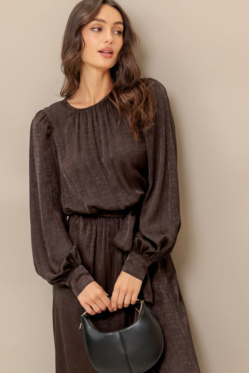 ESPRESSO WHISPER WOVEN JUMPSUIT