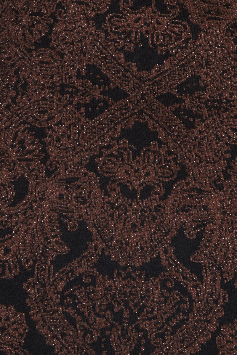 GOTHIC MUSE JACQUARD SWEATER MIDI DRESS