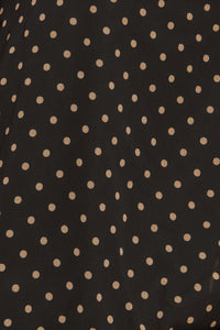 TOP TEJIDO CHIC DE LUNARES MEDIANOCHE