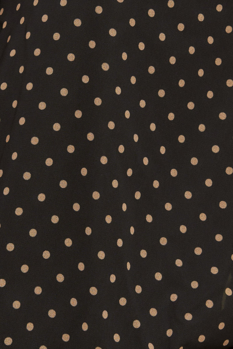 TOP TEJIDO CHIC DE LUNARES MEDIANOCHE