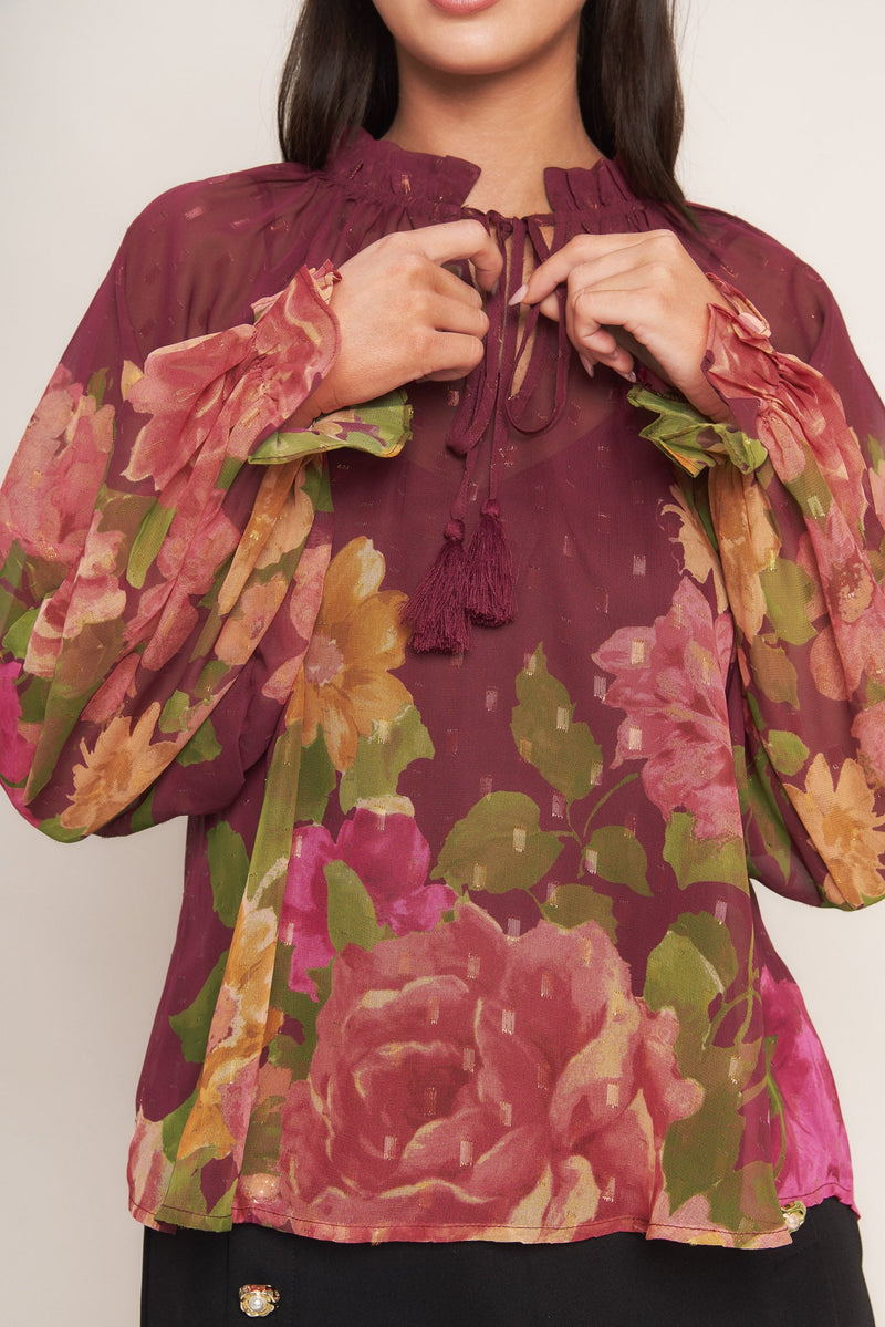 Top tejido Flora Romantica