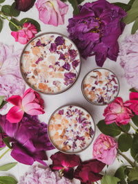 LOVE NOTES Rose + Pink Salt Candle