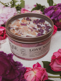 LOVE NOTES Rose + Pink Salt Candle