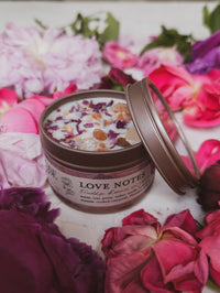 LOVE NOTES Rose + Pink Salt Candle