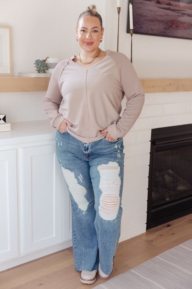 Top de cuello en V Less Conversation