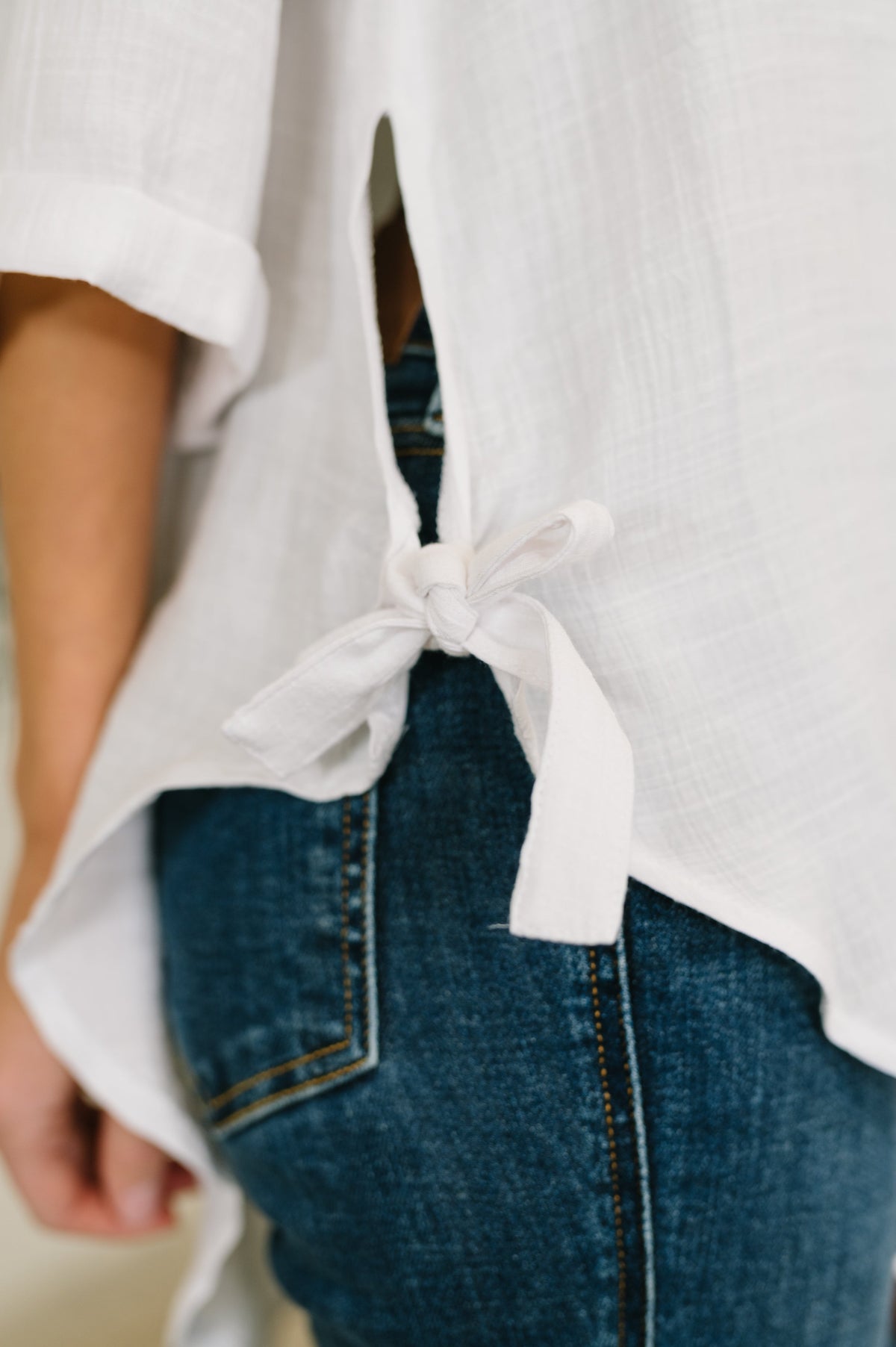 Like You Do Dual Toned Button Down - The GlamBox Jewels Boutique