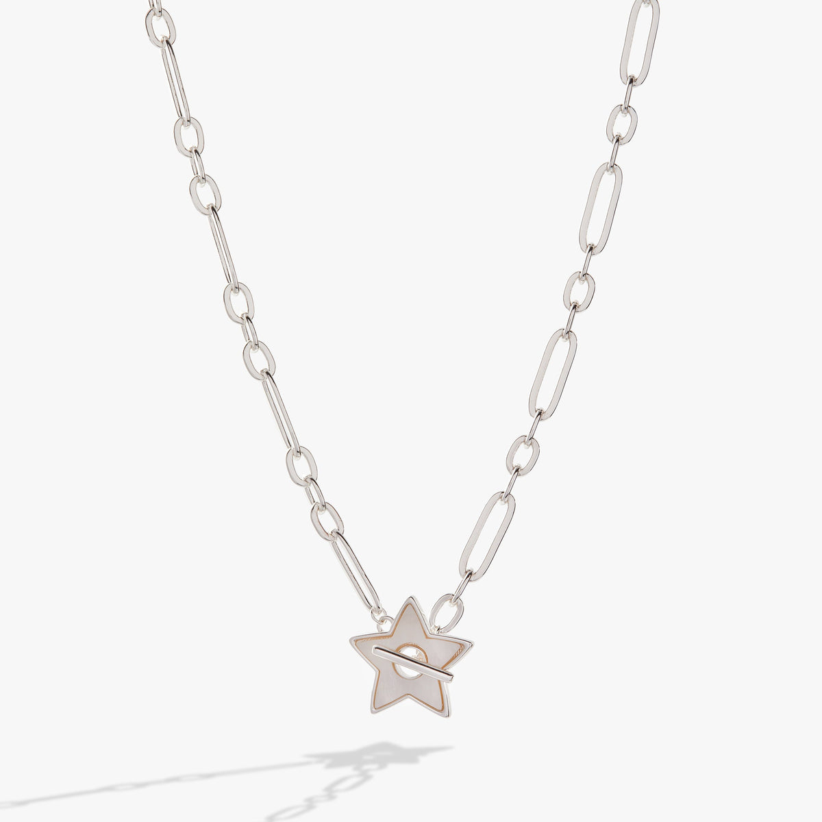 Star Mother of Pearl Toggle Necklace