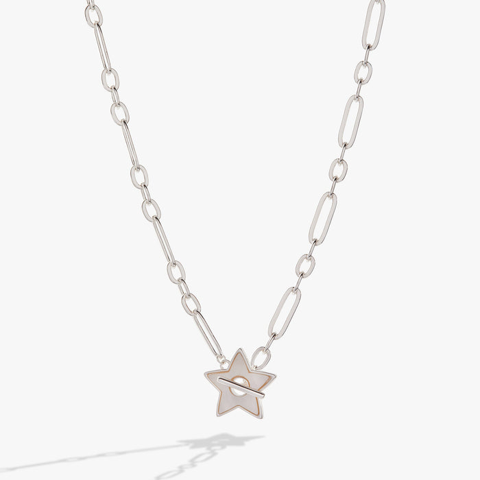 Star Mother of Pearl Toggle Necklace