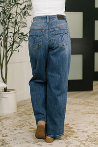 Marie High Waist Wilhelmina Baggy Jeans - The GlamBox Jewels Boutique