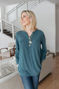 Moon Bay Top In Blue