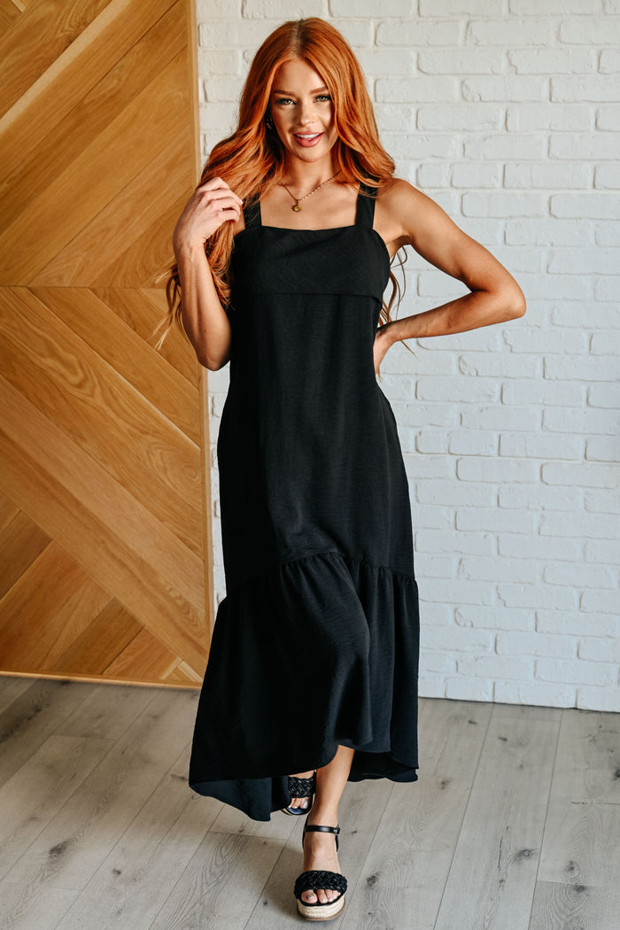 Nightlife tie-back maxi dress by Ave Shops featuring a flowy silhouette and open back design, perfect for evening occasions.