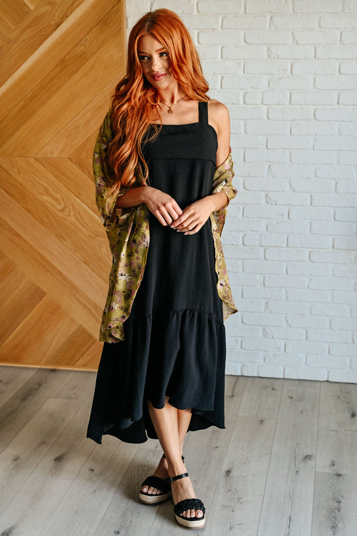 Nightlife tie-back maxi dress by Ave Shops featuring a flowy silhouette and elegant design for evening wear.
