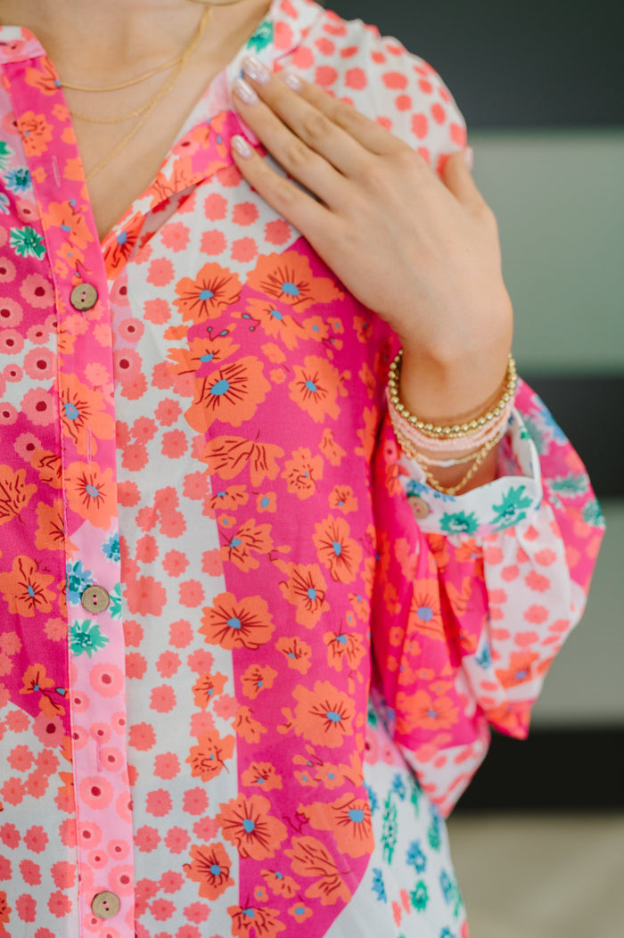 Blusa con estampado mixto No Hesitation