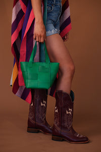 CARMEN BASKET BAG // GREEN