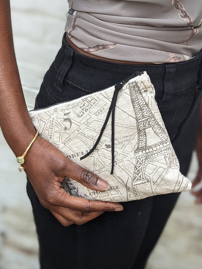 Paris Map Purse
