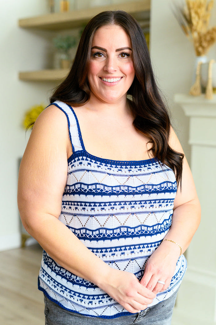 Cream-colored Paying With Love Sweater Tank blouse from Ave Shops with a cozy knit fabric and sleeveless design.