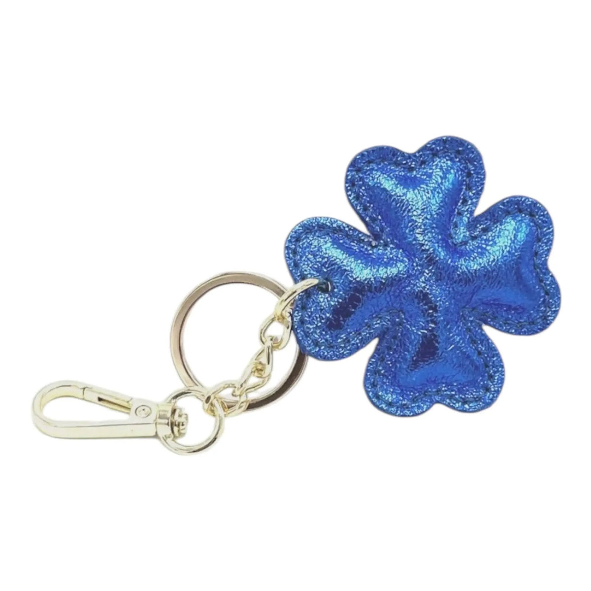 LEATHER CLOVER HANDBAG CHARM
