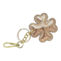 LEATHER CLOVER HANDBAG CHARM